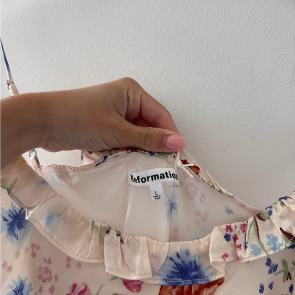 REFORMATION NWT Aribella Silk Dress in Etude L - Picture 11 of 14